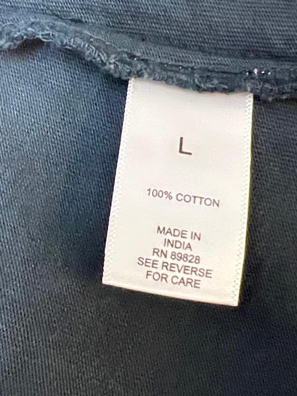 LOGO by Lori Goldstein Ombre Tie-Front Cotton Jacket in Cream and Navy - Picture 10 of 13